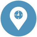 Location Time Isolated Vector icon which can easily modify or edit Royalty Free Stock Photo