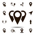 locations icon. Simple glyph, flat vector element of Location icons set for UI and UX, website or mobile application