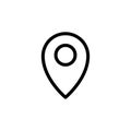 Locator icon vector symbol template Royalty Free Stock Photo