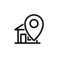 Locator icon vector symbol template Royalty Free Stock Photo