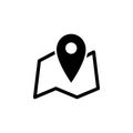 Locator icon vector symbol template