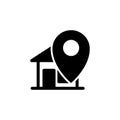 Locator icon vector symbol template Royalty Free Stock Photo