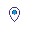 Locator icon vector symbol template Royalty Free Stock Photo