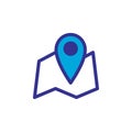 Locator icon vector symbol template