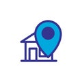 Locator icon vector symbol template Royalty Free Stock Photo