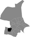 Locator map of the ELDERVELD DISTRICT, ARNHEM