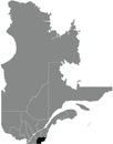 Locator map of the ESTRIE Region