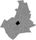 Locator map of the HESEVELD NEIGHBORHOOD, NIJMEGEN