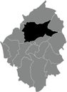 Locator map of the JUMET MUNICIPALITY, CHARLEROI