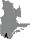 Locator map of the LAURENTIDES Region