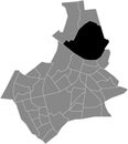 Locator map of the LENT NEIGHBORHOOD, NIJMEGEN