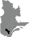 Locator map of the MAURICIE Region