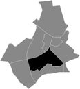 Locator map of the NIJMEGEN-MIDDEN DISTRICT, NIJMEGEN