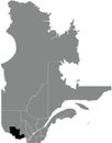 Locator map of the OUTAOUAIS Region
