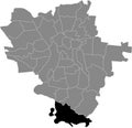 Locator map of the PLANENA DISTRICT, HALLE SAALE