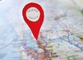 Locator map Royalty Free Stock Photo