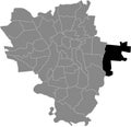 Locator map of the REIDEBURG DISTRICT, HALLE SAALE