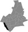 Locator map of the STADDIJK NEIGHBORHOOD, NIJMEGEN