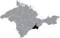 Locator map of the SUDAK MUNICIPALITY, CRIMEA