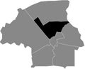 Locator map of the WOENSEL-ZUID DISTRICT, EINDHOVEN