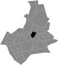 Locator map of the WOLFSKUIL NEIGHBORHOOD, NIJMEGEN