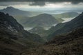 Loch Coriusk from the Black Cuillin Royalty Free Stock Photo