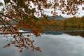 Loch Faskally Autumn reflections Royalty Free Stock Photo