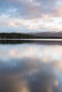 Loch Garten and evening cloud in the Highlands of Scotland. Royalty Free Stock Photo