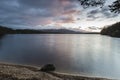 Loch Garten and evening cloud in the Highlands of Scotland. Royalty Free Stock Photo