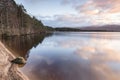 Loch Garten and evening cloud in the Highlands of Scotland. Royalty Free Stock Photo