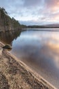 Loch Garten and evening cloud in the Highlands of Scotland. Royalty Free Stock Photo