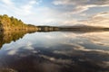 Loch Garten and evening cloud in the Highlands of Scotland. Royalty Free Stock Photo