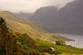 Loch Glendhu and mountains, Assynt, Scotland Royalty Free Stock Photo