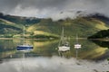 Loch Leven sailboats Royalty Free Stock Photo