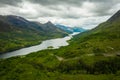 Loch leven in spring in scotland Royalty Free Stock Photo