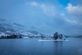 Loch leven in winter Royalty Free Stock Photo