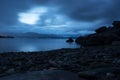 Blue hour Loch Lomond long exposure Royalty Free Stock Photo