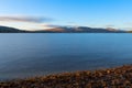 Loch Lomond at golden hour Royalty Free Stock Photo