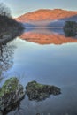 Loch Lomond lake at sunset, Scotland