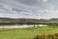 Loch Mhor in the Highlands of Scotland. Royalty Free Stock Photo