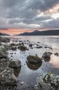 Loch Ness in the Highlands of Scotland. Royalty Free Stock Photo