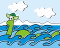 Loch Ness Monster Royalty Free Stock Photo