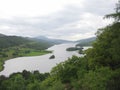 Loch Tummel from Queens view Royalty Free Stock Photo