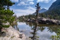 Loch Vale lake in Rocky Mountain National Park Royalty Free Stock Photo