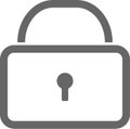 Grey Lock Icon