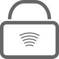 WIFI locked with Lock Icon