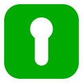 Lock and app icon Royalty Free Stock Photo