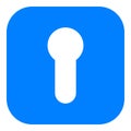 Lock and app icon Royalty Free Stock Photo