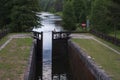 Lock on augustow canal - Poland Royalty Free Stock Photo