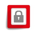 Lock button Royalty Free Stock Photo